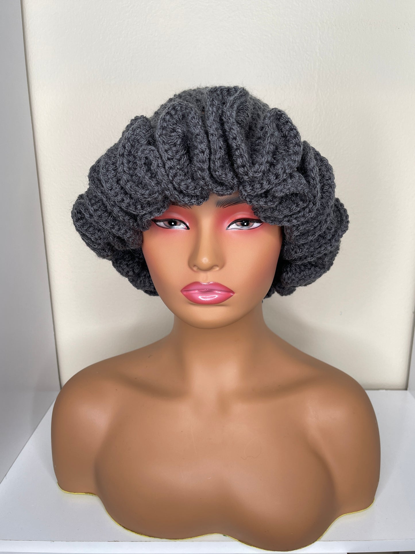 Ruffle Hat | Charcoal