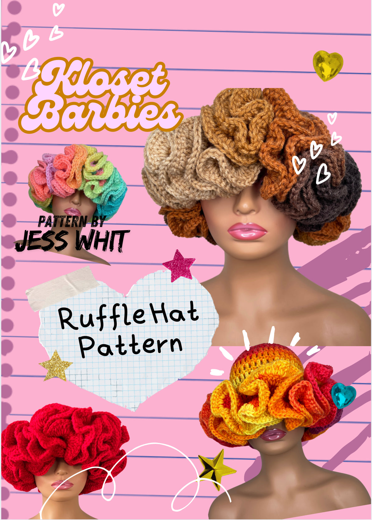 Crochet Ruffle Hat Pattern