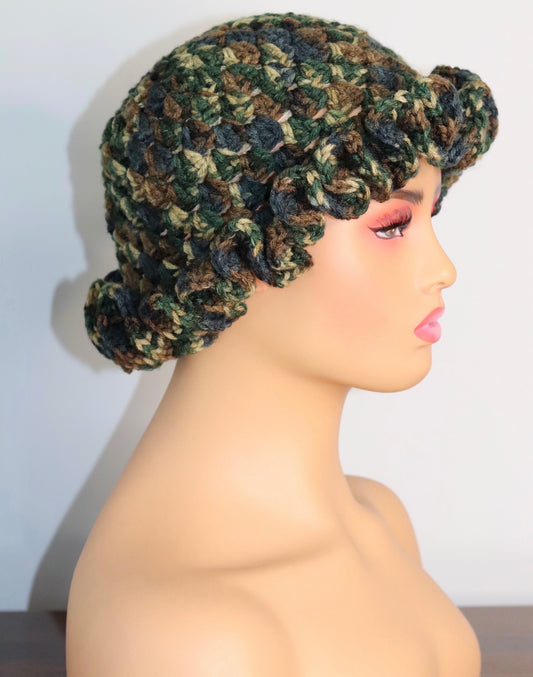 Basic Ruffle Hat | Camouflage