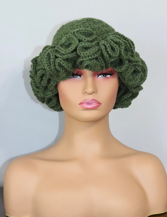 Barbie’s  Deluxe Ruffle Hat | Olive