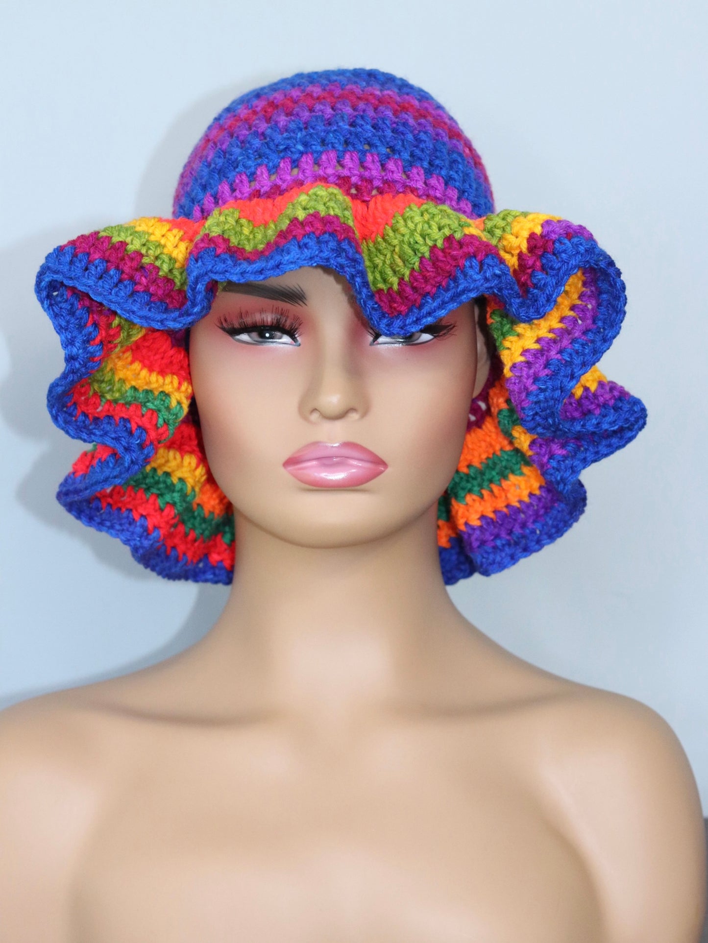 Wavy Ruffle Hat | Custom Color