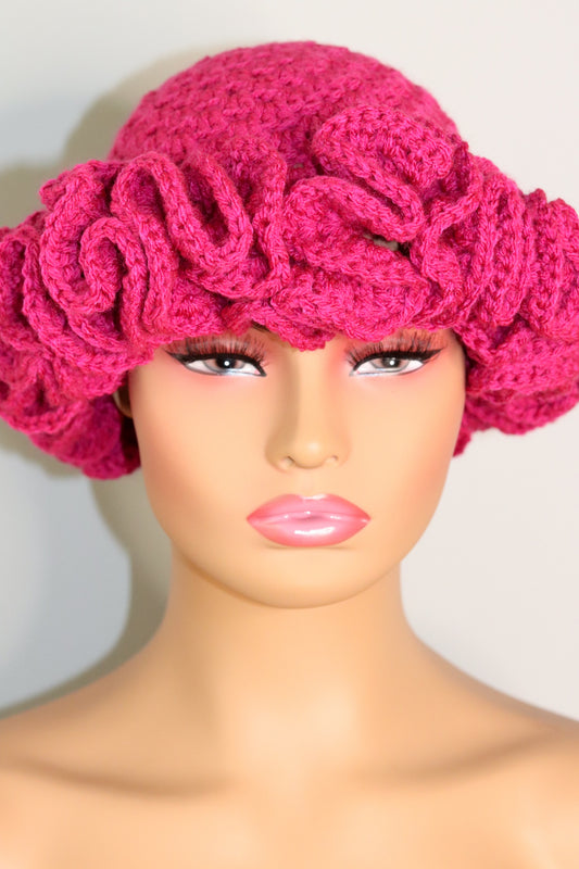 Barbie’s Deluxe Ruffle Hat | Plum Pink