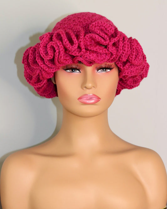 Barbie’s Deluxe Ruffle Hat | Plum Pink